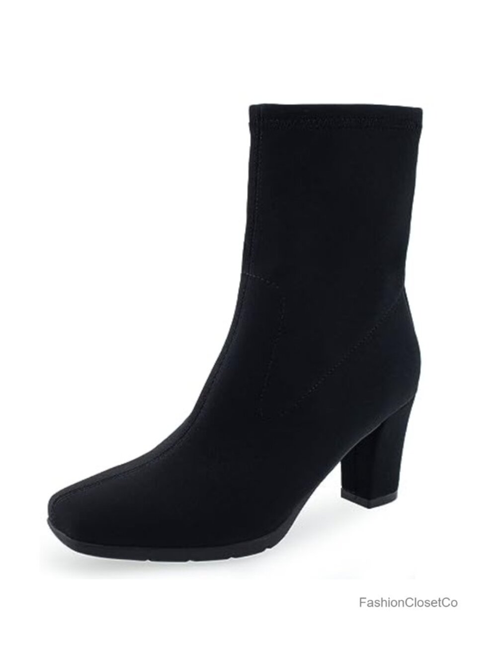 Aerosoles Cinnamon Mid-Calf Booties with Block Heel and Zipper Closure